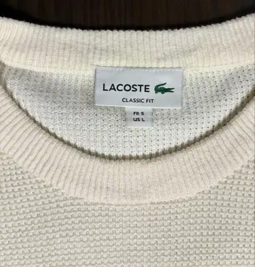LACOSTE 아이보리 니트 L 사이즈