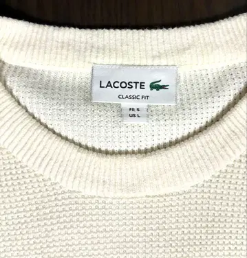 LACOSTE 아이보리 니트 L 사이즈