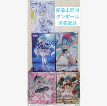 [ 미개봉 새상품 ] 하츠네 미쿠 피규어 모음 5종 세트