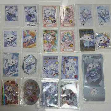 니지산지 룬룬 폴라로이드 티켓 생일 캔뱃지 세트