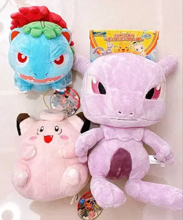 귀여운 포켓몬 봉제 인형 이상해꽃 피피 dx 봉제 인형 뮤우