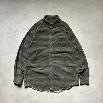 울 리치 옴브레 보더 셔츠