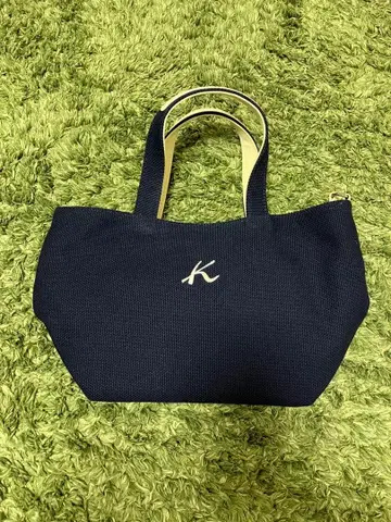 Kitamura 네이비 캔버스 토트백