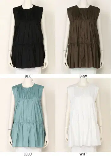 Mila Owen 미라 오웬 백리본 디자인 티어드 슬리브리스