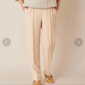 SHENERY 센터 스티치 드로스트 팬츠 라이트 베이지 36 사이즈