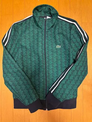 라코스테 모노그램 자카드 트랙 자켓 그린 xs 사이즈