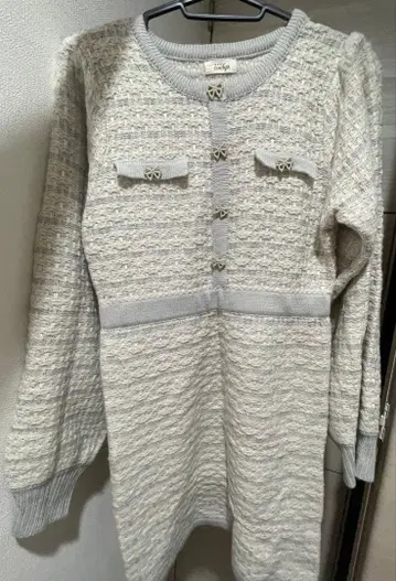 그레이 니트 원피스 긴팔