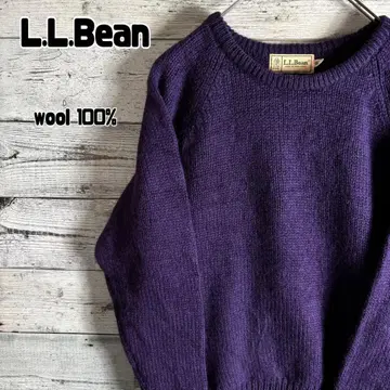 레어 컬러 80s~90s 엘엘빈 울 니트 홍콩제 여성용