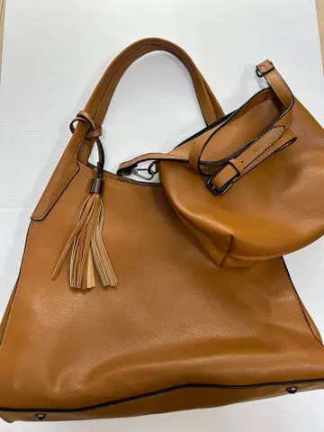 2way 토트백 숄더백 포함 브라운