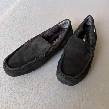 히미코 퍼 모카신 블랙 24.5