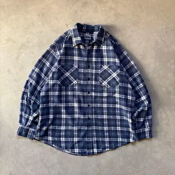 베이직 에디션 프린트 플란넬 셔츠 BASIC EDITIONS