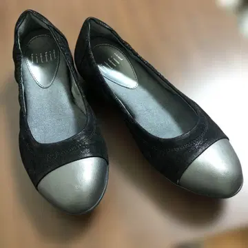 fitfit 바이컬러 펌프스 신발 블랙 그레이 편안한 착화감