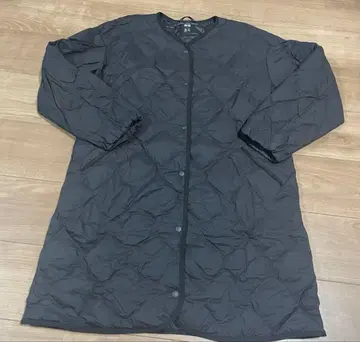 유니클로 울트라 라이트 다운 릴랙스 코트 블랙 L