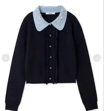 스나이델 [ WEB 한정판 ] 비쥬 컬러 니트 가디건 네이비