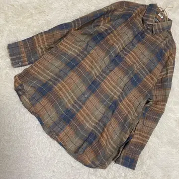 Salvatore Ferragamo 체크 무늬 셔츠 브라운 F