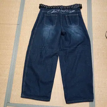 데님 와이드 팬츠