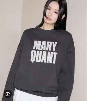 MARYQUANT x PUBLUX 레이스 로고 맨투맨