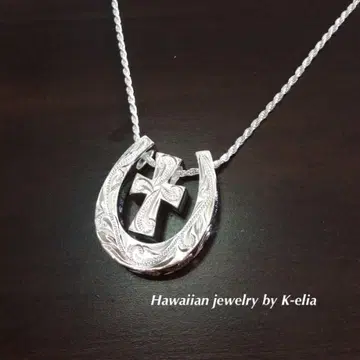 하와이안 주얼리 말굽 & 십자가 탑