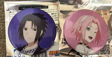 NARUTO 뉴 레트로 캔뱃지 레어 캔뱃지 사스케 사쿠라 2종 세트
