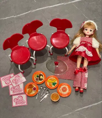 리카짱 아이돌 카페 체어 여러가지 세트 미니어처 타카라 TAKARA