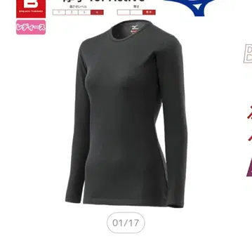 MIZUNO 긴팔 언더웨어 C2JAA841