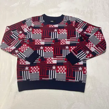 미사용 새상품 PING 별 패턴 스웨터 L 사이즈