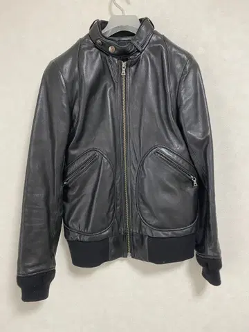 Hysteric Glamour 램 가죽 라이더 자켓