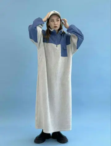 인기 niko and - 플리스 지퍼 맥시 원피스 M