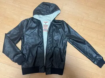 ZARA MAN 인조 가죽 점퍼 그레이 블랙 가죽 자라 새상품급 겉옷