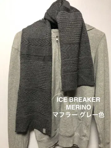 ICE BREAKER MERINO 니트 머플러 그레이 색상 남녀 공용