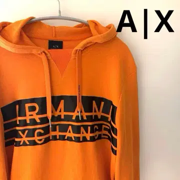 아르마니 익스체인지 후드티 오렌지 S 사이즈 맨투맨