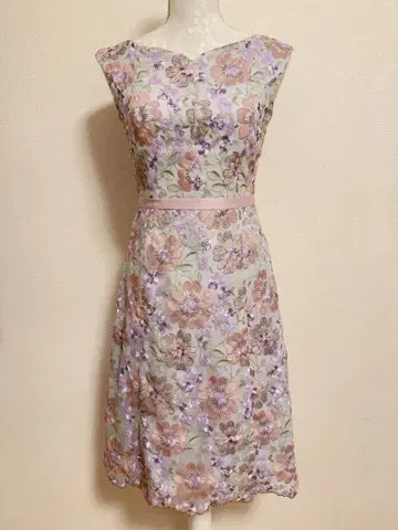 TOCCA 자수 드레스 원피스 라일락 계열 0