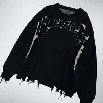 새상품급 DANKESCHON 던케쉔 니트 데미지 오버 사이즈 L