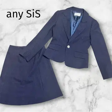 any SiS 세레모니 수트 셋업 트위드풍 네이비 비쥬