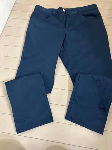 뉴발란스 네이비 로고 팬츠