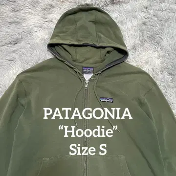 Patagonia 올리브 그린 집업 후드티 사이즈 S 상당