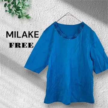 MILAKE [FREE] 반팔 상의 스톤 반짝임 팔뚝 여유