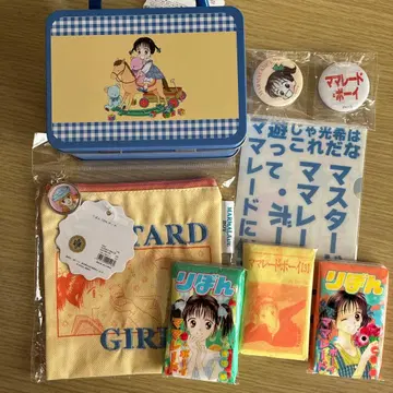 마멀레이드 보이 소품함 파우치 캔뱃지 리본 70주년 3COINS