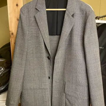 MARGARET HOWELL 체크 무늬 테일러드 자켓 L 새상품급