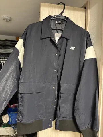 new balance 나일론 자켓 AMJ45028 M BK