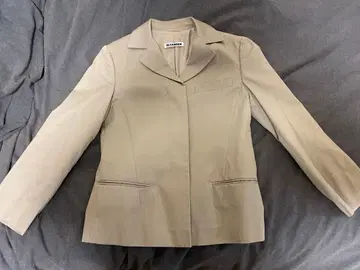 JIL SANDER 베이지 테일러드 자켓