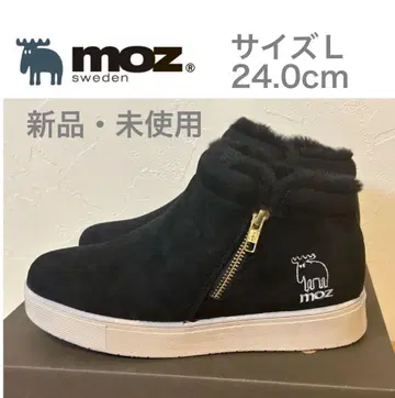 [ 새상품 ] MOZ 모즈 내 보아 포함 숏부츠 블랙 L 24.0 북유럽