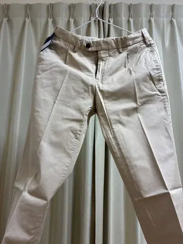 베이지 슬림핏 슬랙스 42