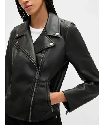 1회 착용 GAP 비건 가죽 라이더 자켓