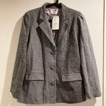 jouetie 테일러드 자켓 체크 무늬