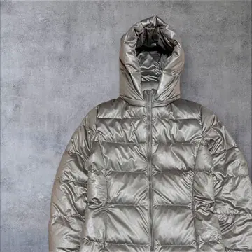 유니클로 후드 부착 다운 자켓 M