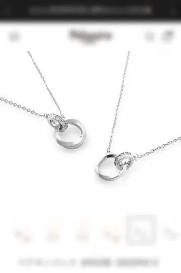 Nicoiro 페어 목걸이 쇼핑백 포함 미개봉