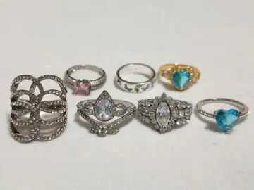 925 각인 약간 럭셔리한 반지 7세트 생전 정리 묶음 판매