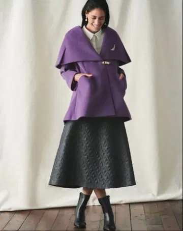 HANAE MORI x CELFORD 콜라보 케이프 코트