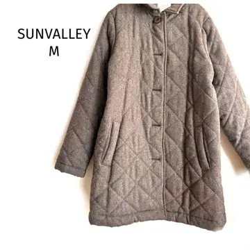 [ 새상품급 ] SUNVALLEY HugHug 퀼팅 코트 내추럴 M